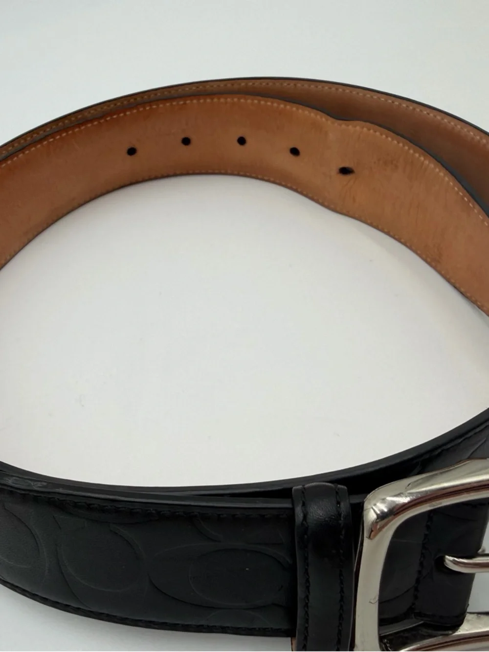 Men’s Coach Harness Buckle Belt Sz 40 - Picture 3 of 8